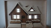 Intarsia Snowhouse Shadowbox