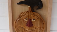 Intarsia Drunkin' Pumpkin