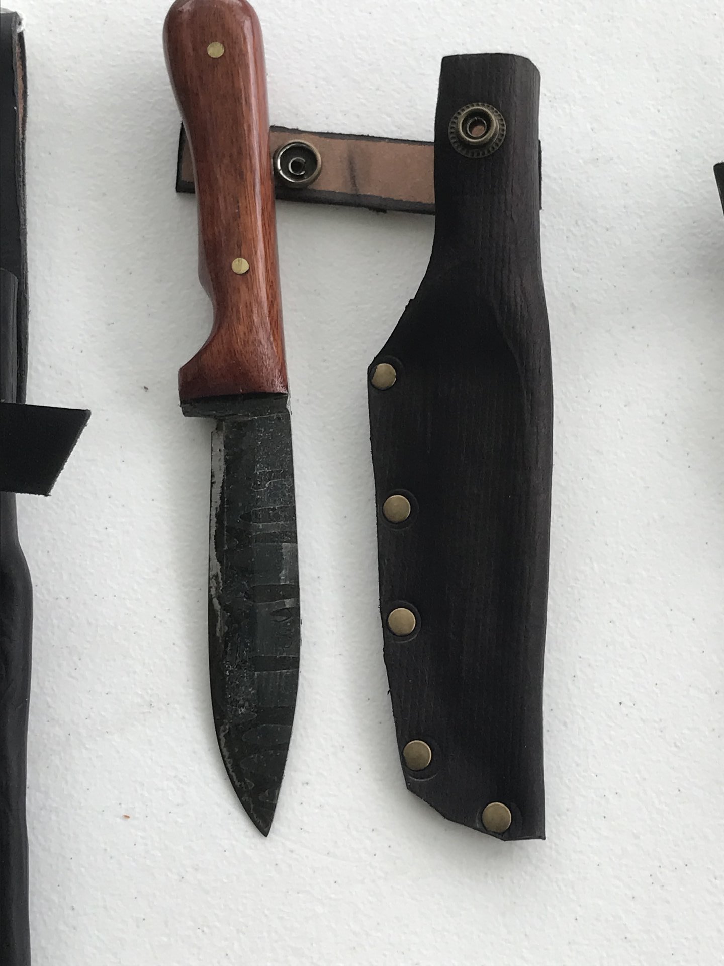 Damascus Drop point hunter 