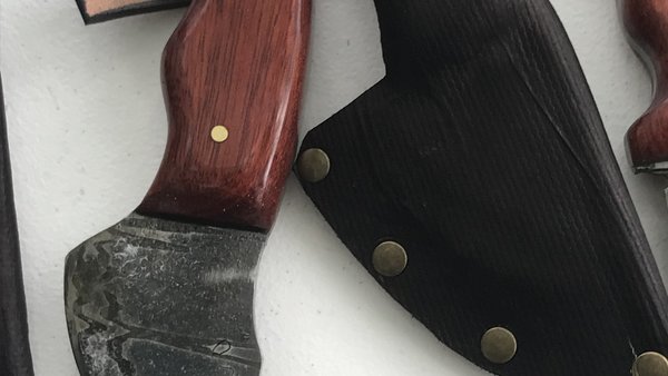 Damascus 1/3rd ulu inspired skinner 